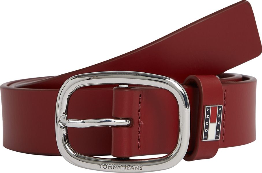 Tommy Jeans Ledergürtel "TJW OVAL 3.0" Ovale Einfachdornschließe und Logo a günstig online kaufen