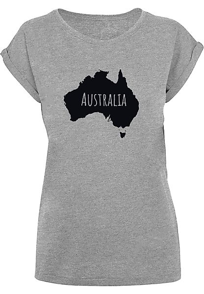 Merchcode T-Shirt "Merchcode Damen Ladies Australia Extended Shoulder Tee", günstig online kaufen