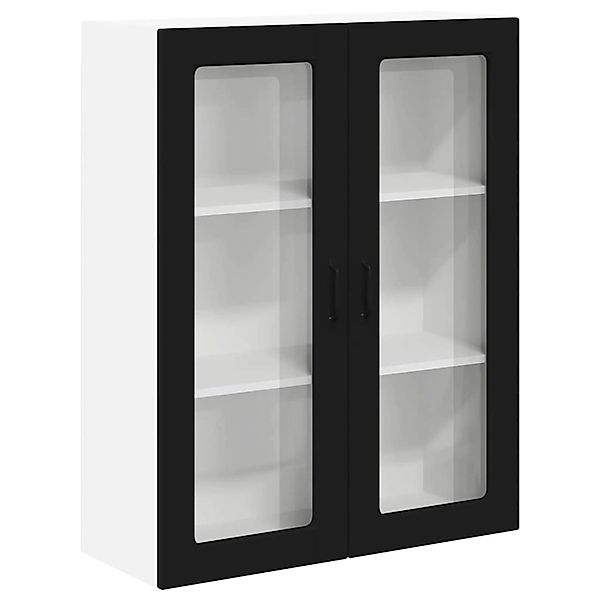 vidaXL Küchenwandschrank Schwarz 80 x 31 x 100 cm Holzwerkstoff 885156 günstig online kaufen