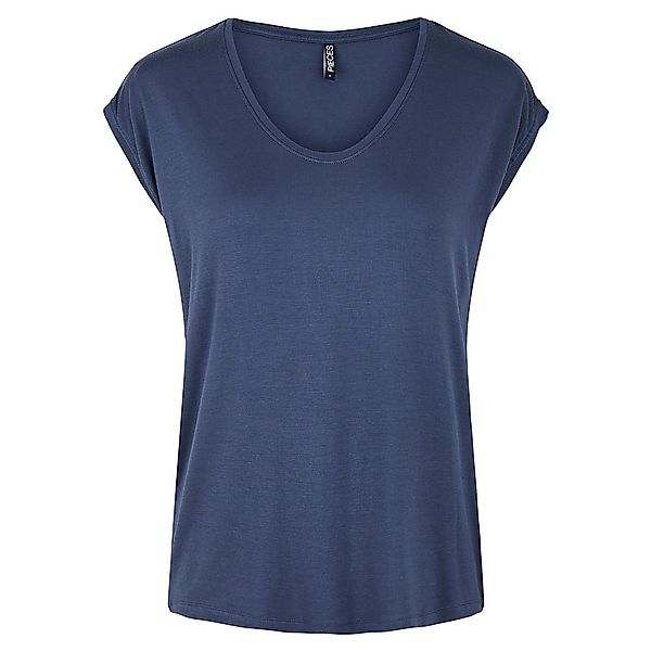 Pieces Billo Einfarbiges T-shirt Mit Kurzen Ärmeln M Ombre Blue günstig online kaufen