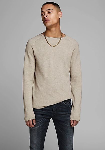 Jack & Jones "JJEHILL Einfarbiger Pullover mit angenehmem Tragegefühl" unif günstig online kaufen