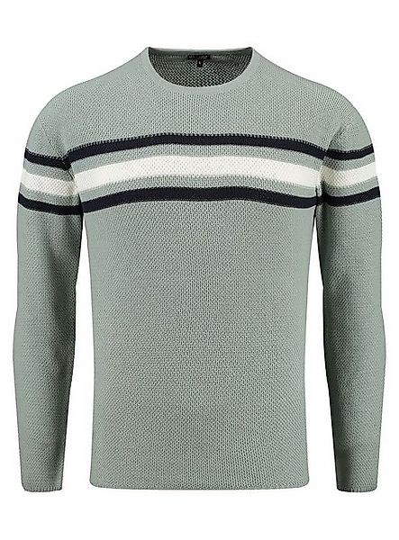Key Largo Strickpullover Booking für Herren kontrast Look gestreift MST0011 günstig online kaufen