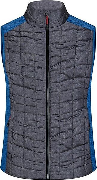 Daiber Steppweste James & Nicholson JN 739 Damen Hybrid Strickfleece Gilet günstig online kaufen