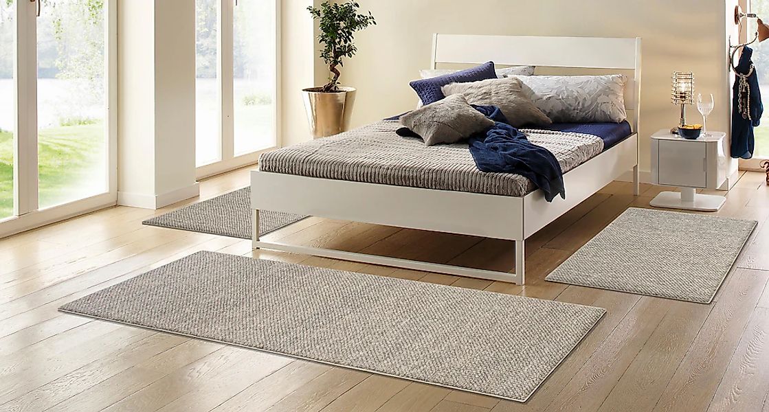 OTTO home Bettumrandung "Wolly, Handweb Teppiche" Höhe 14 mm 3 Stk. tlg. Be günstig online kaufen