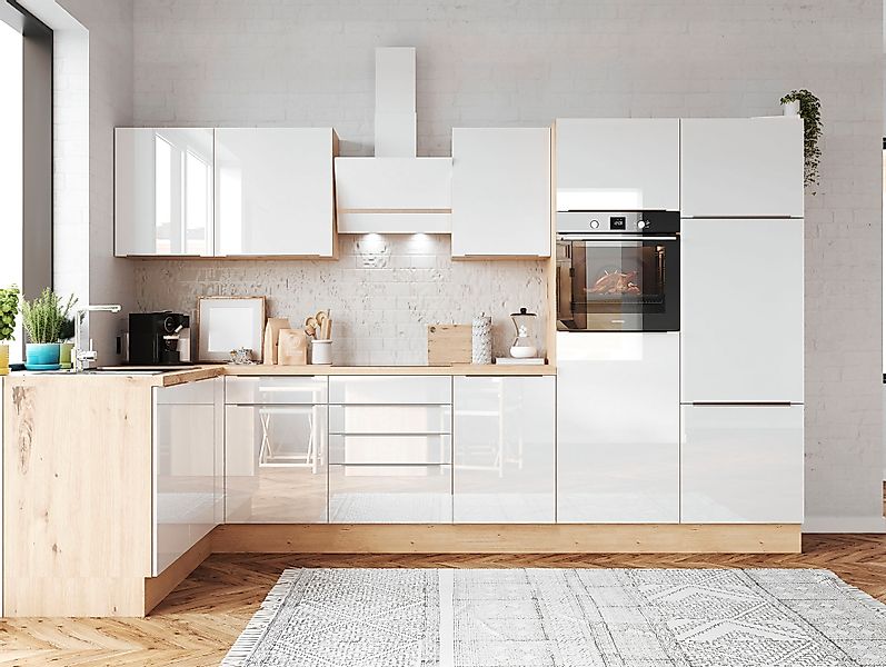 RESPEKTA Küchenzeile »Safado aus der Serie Marleen« Breite 340 cm, mit Soft günstig online kaufen