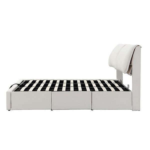 Gotagee Polsterbett Doppelbett 180x200cm hydraulisches Jugendbett Flaches B günstig online kaufen