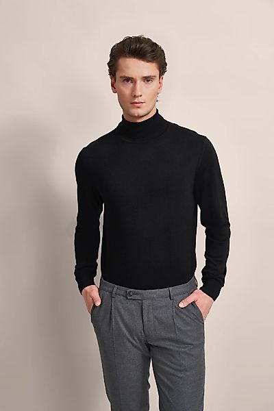bugatti Rollkragenpullover aus 100 % Merinowolle günstig online kaufen