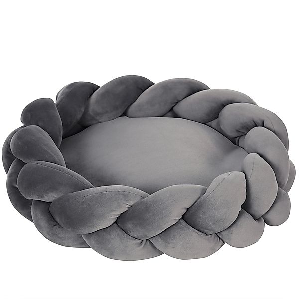 PawHut Hundesofa waschmaschinenfest inkl Kissen rundes Katzenbett 55 cm x 5 günstig online kaufen