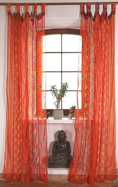 Guru-Shop Vorhang Vorhang 2 Stück seidige upcycling Gardine aus.. günstig online kaufen