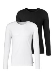 H.I.S Langarmshirt Packung, 2er-Pack, Doppelpack Unterziehshirt aus Baumwol günstig online kaufen
