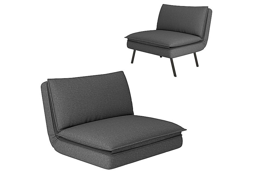 HOMCOM Relaxsessel 4-in-1, klappbar, mit Leinenoptik, bis 150 kg belastbar günstig online kaufen