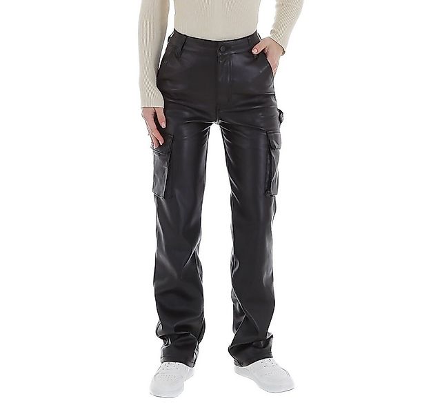 Ital-Design Lederimitathose Damen Freizeit (87123891) Glänzend Hose in Lede günstig online kaufen