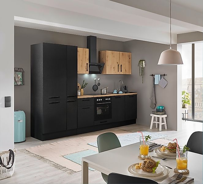 BASIC by Balculina Küchenzeile "Turin" Breite 300 cm, wahlweise mit E-Gerät günstig online kaufen