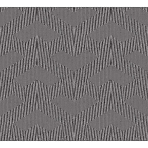 Livingwalls Tapete Grafisches Motiv Grau und Weiß 53 cm x 10,05 m AS-389641 günstig online kaufen