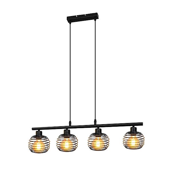 ZMH Pendelleuchte Vintage Pendelleuchte Schwarz E27 günstig online kaufen