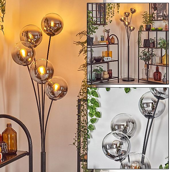 hofstein Stehlampe Stehlampe aus Metall/Glas in günstig online kaufen