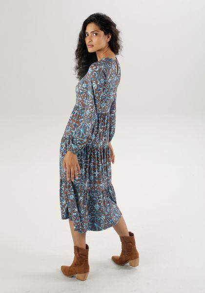 Aniston CASUAL Jerseykleid mit extravaganten Druck günstig online kaufen