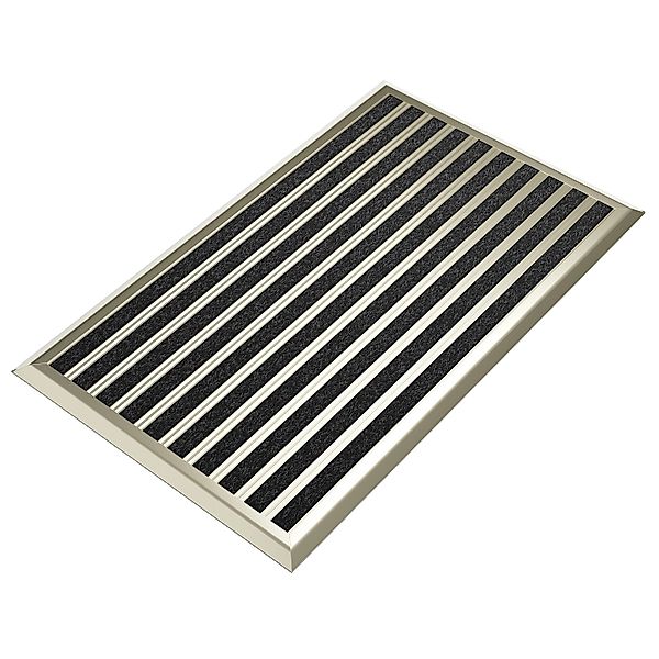Björn&Schiller Fußmatte mit Goldenem Aluminium Rand 55 x 90 cm für Außenber günstig online kaufen