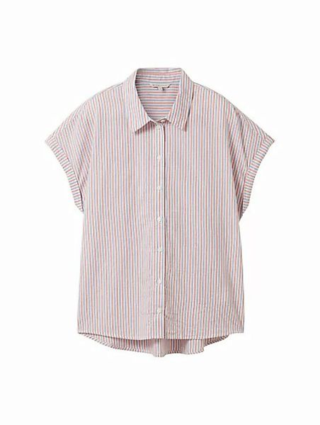TOM TAILOR Denim Blusenshirt striped shortsleeve shirt günstig online kaufen