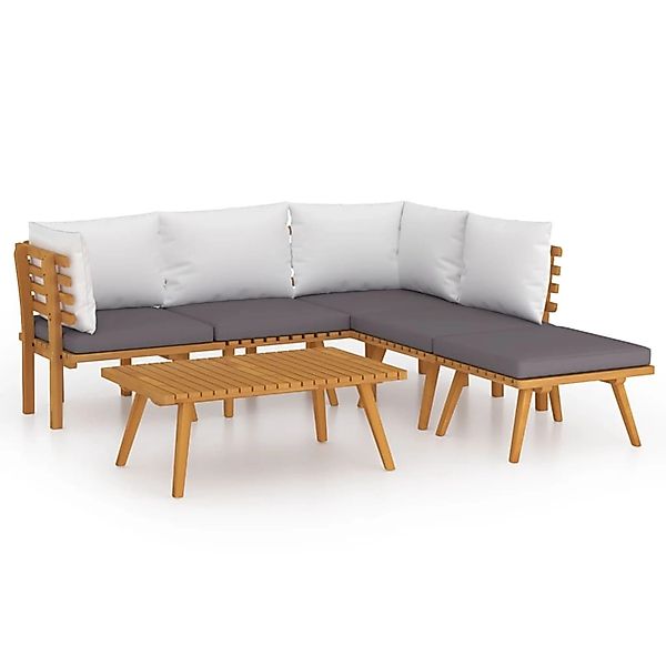 vidaXL Gartenlounge-Set 6-tlg. Garten-Lounge-Set mit Kissen günstig online kaufen