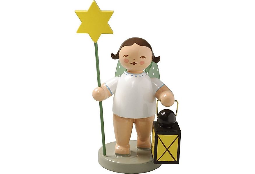 Wendt & Kühn Weihnachtsfigur Engel mit Stern und Laterne 650/51, Haarfarbe günstig online kaufen