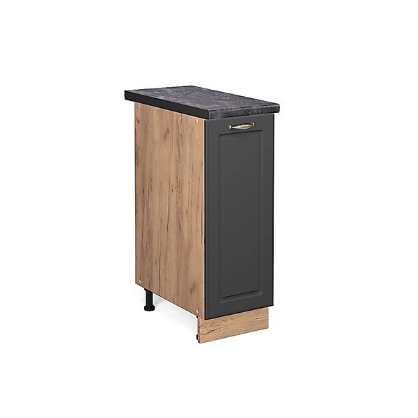 Vicco Apothekerschrank Fame-Line Anthrazit-Gold/Goldkraft Eiche 30 cm AP An günstig online kaufen