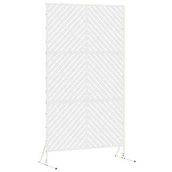 vidaXL Sichtschutz Weiß 100 x 50 x 180 cm Stahl 868543 günstig online kaufen