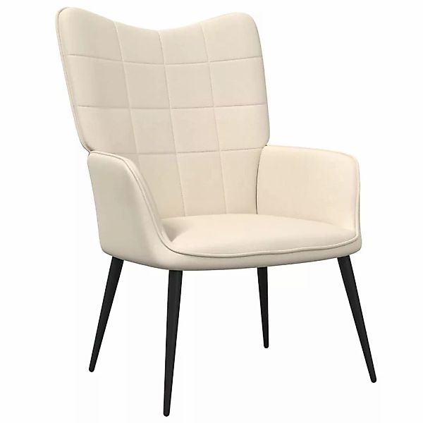 vidaXL Sessel Relaxsessel Creme Stoff (1-St) günstig online kaufen