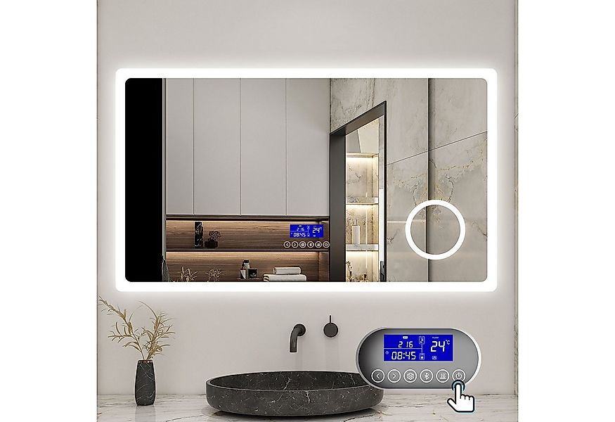 Aica Sanitär Badspiegel LED Spiegel Badezimmerspiegel Wandspiegel Dimmbar B günstig online kaufen