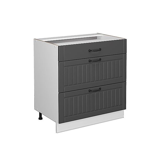 Vicco Midischrank Fame-Line, Anthrazit/Weiß, 80x81.6cm mit günstig online kaufen