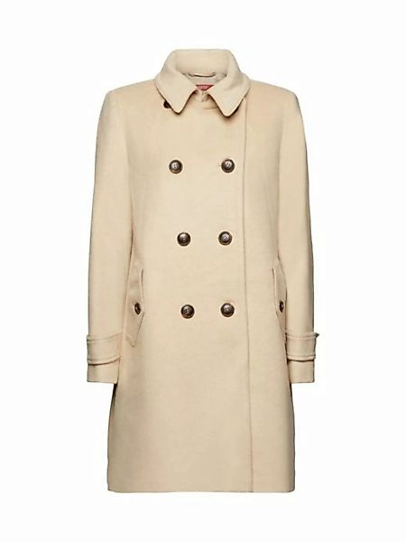 Esprit Collection Wollmantel Recycelt: Mantel aus Wollmix mit Kaschmir günstig online kaufen