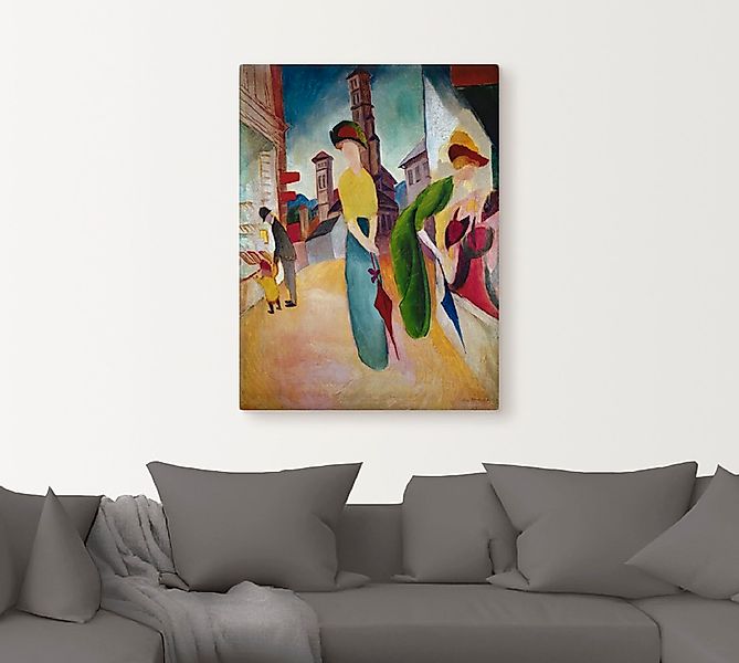 Artland Wandbild »Vorm Hutladen. 1913«, Frau, (1 St.), als Leinwandbild, Po günstig online kaufen