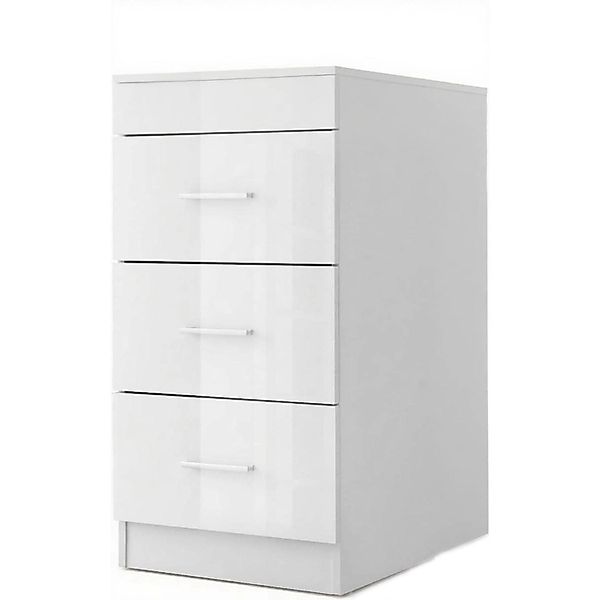 Costway Nachttisch mit 3 Schubladen Weiß günstig online kaufen