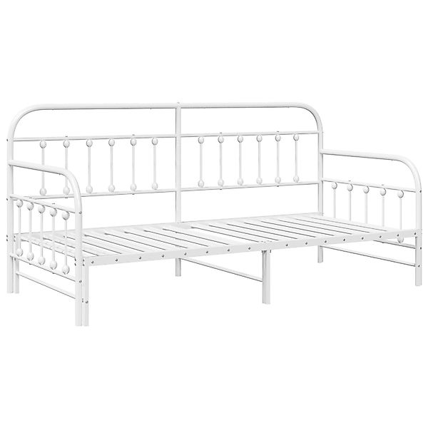 vidaXL Bett Tagesbett Ausziehbar Weiß 90x200 günstig online kaufen
