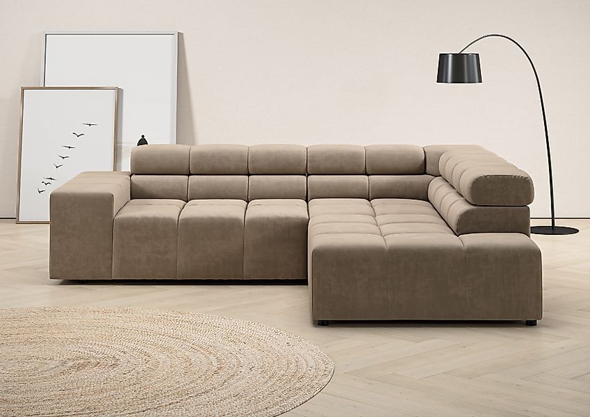 INOSIGN Ecksofa Ancona, incl. Kopfteilverstellung + günstig online kaufen