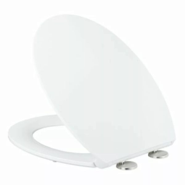 relaxdays Toilettendeckel mit Absenkautomatik oval weiß günstig online kaufen