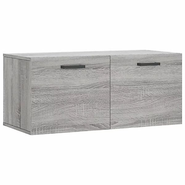 vidaXL Hängeschrank Wandschrank Grau Sonoma 80x36,5x35 günstig online kaufen