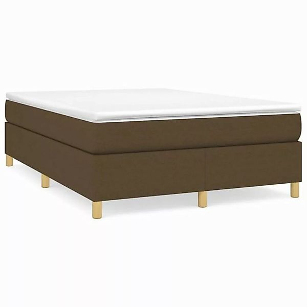 furnicato Bett Bettgestell ohne Matratze Dunkelbraun 140x190 cm Stoff (1-tl günstig online kaufen