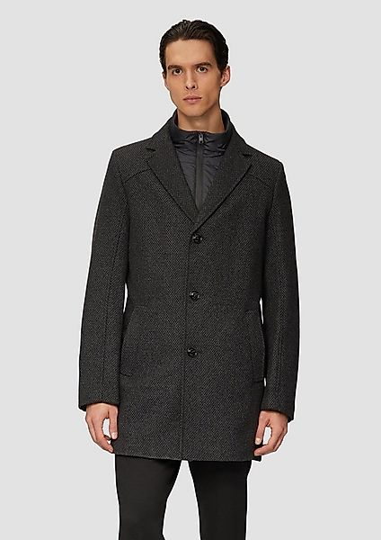 s.Oliver Wintermantel Outdoor-Mantel Wattierter Wollmix-Mantel mit herausne günstig online kaufen