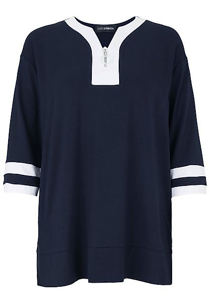 Doris Streich T-Shirt mit Kontrasteinsatz günstig online kaufen