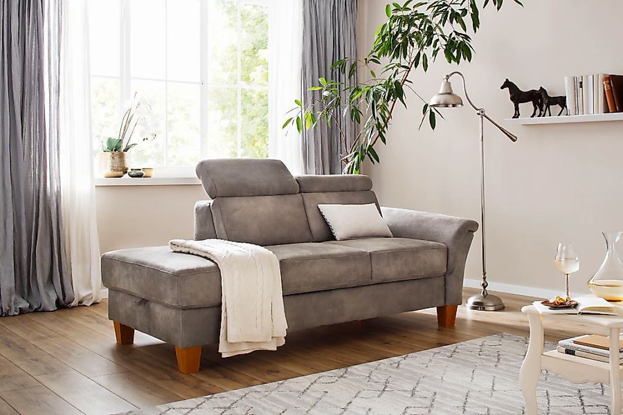 Home affaire Recamiere "Conville" incl. Kopfteilverstellung, Federkern, wah günstig online kaufen