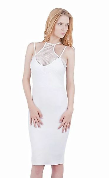 Sarcia.eu Midikleid Weißes Kleid mit Netzstoff John Zack XS günstig online kaufen
