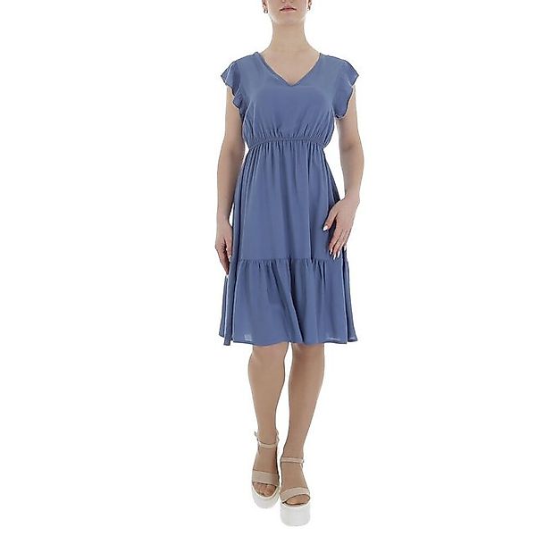 Ital-Design Sommerkleid Damen Freizeit (85941302) Rüschen Sommerkleid in Bl günstig online kaufen