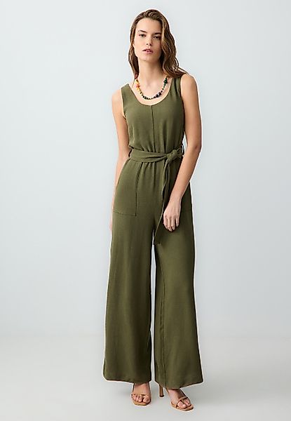 Jimmy Key Jumpsuit Geweven kaki jumpsuit günstig online kaufen