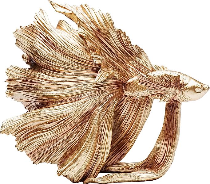 Kare Design Dekofigur Deko Figur Betta Fish Gold Klein günstig online kaufen