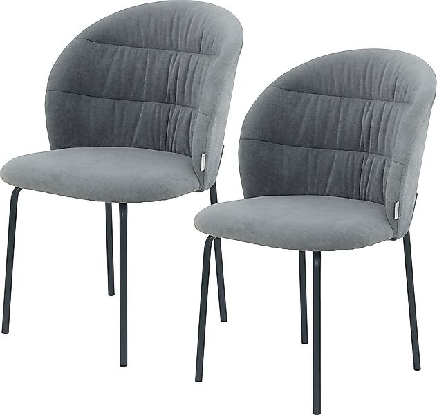 TOM TAILOR HOME 4-Fußstuhl "LEAF CHAIR", (Set), 2 St., Chenille, 4-Fußgeste günstig online kaufen