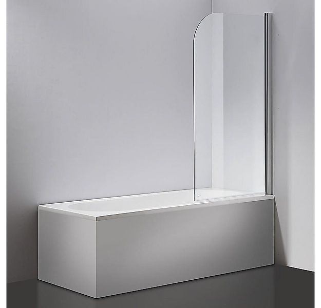 Melko Duschwand Badewannenaufsatz Duschabtrennung Duschkabine 140x80CM ESG günstig online kaufen