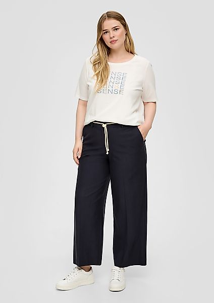 TRIANGLE Stoffhose Regular: Twill-Hose aus Viskosemix günstig online kaufen
