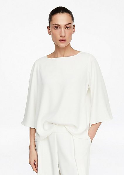 comma Kurzarmbluse Bluse Fließende Bluse mit weitem Ärmel günstig online kaufen
