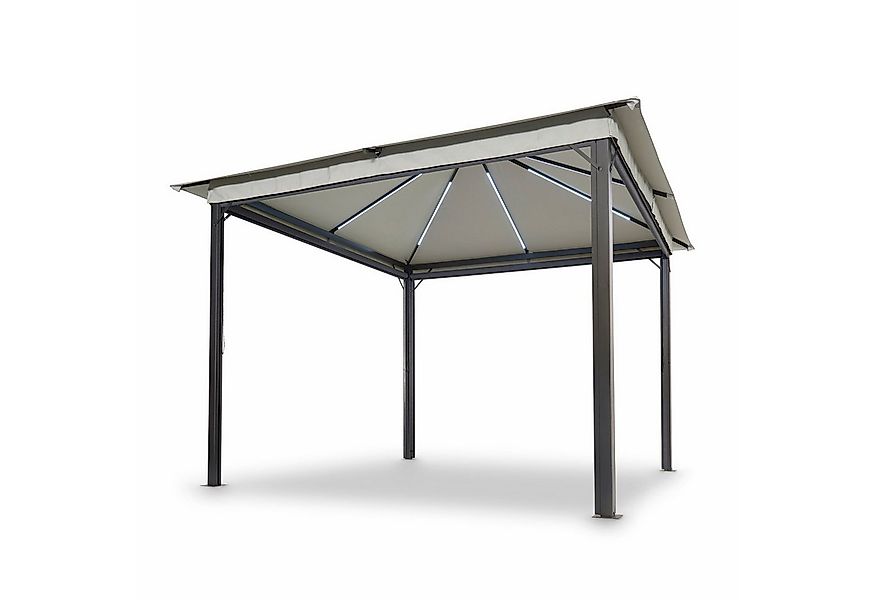 Leco Pavillon / Solarpavillon "Lina", mit 4 Seitenteilen, mit 4 Seitenrollo günstig online kaufen